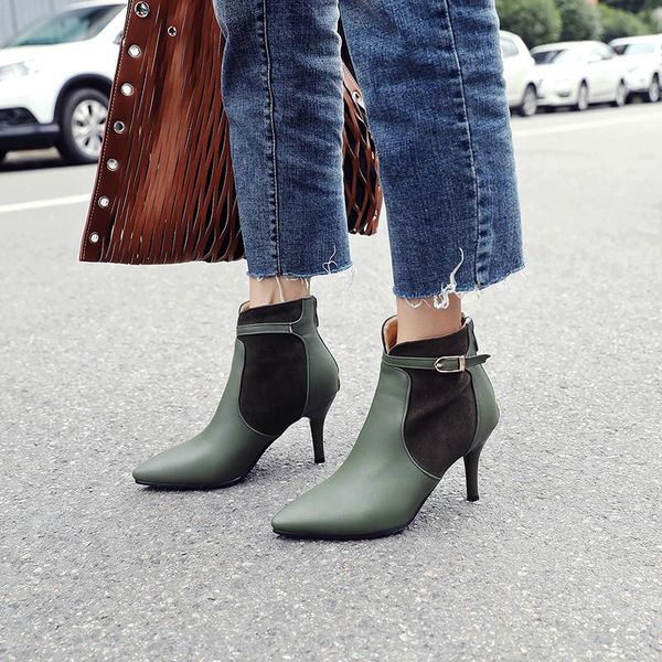 boots ymechic 2021 fashion thin high heels buckle ankle red green black pointed toe lady's large size autumn pumps party shoes
boots ymechic 2021 fashion thin high heels buckle ankle red green black pointed toe lady's large size autumn pumps party shoes