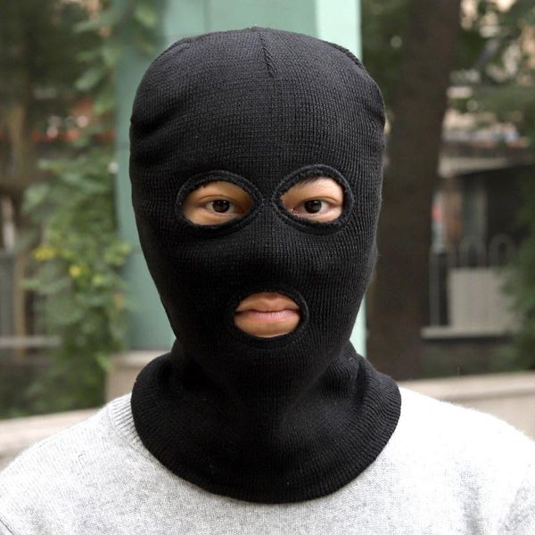 beanies knitted hat three hole cs hip hop pullover cap cosplay cycling windproof fashion outdoor thermal covering 
beanies knitted hat three hole cs hip hop pullover cap cosplay cycling windproof fashion outdoor thermal covering