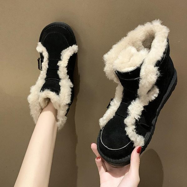 women's winter snow boots ladies warm fur suede wedges ankle boots women's fashion casual shoes comfortable shoes, Black
women's winter snow boots ladies warm fur suede wedges ankle boots women's fashion casual shoes comfortable shoes, Black