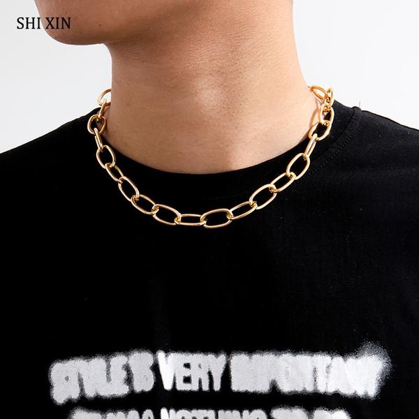 shixin хип-хоп простые кубинские ссылки цепи ожерелье для женщин золото / серебряный цвет короткими колье ожерелье colar мужчины мода шеи юв, Silver
shixin хип-хоп простые кубинские ссылки цепи ожерелье для женщин золото / серебряный цвет короткими колье ожерелье colar мужчины мода шеи юв, Silver