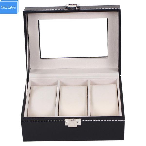 watch box small 3 mens/womens black leather display glass jewelry case organizer wbg1010 xinlu custom package special, Black;blue
watch box small 3 mens/womens black leather display glass jewelry case organizer wbg1010 xinlu custom package special, Black;blue