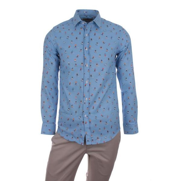 gentilbay men's ski printed blue slimfit long-sleeve sport shirt dpd142, White;black
gentilbay men's ski printed blue slimfit long-sleeve sport shirt dpd142, White;black