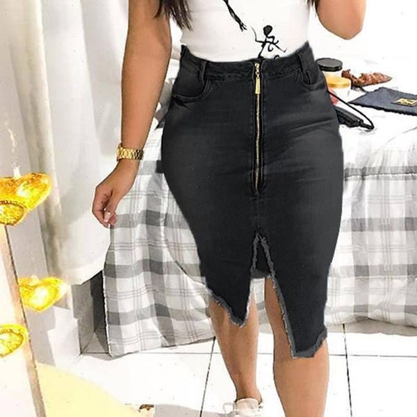 2021 denim skirt plus size skirts womens fashion high waist ripped split bodycon street style denim mini skirt jeans skirt, Black
2021 denim skirt plus size skirts womens fashion high waist ripped split bodycon street style denim mini skirt jeans skirt, Black