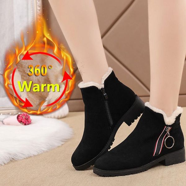2020 winter new british style snow boots women shoes warm plush fashionable low heel non slip comfortable femmes bottes 35-43, Black
2020 winter new british style snow boots women shoes warm plush fashionable low heel non slip comfortable femmes bottes 35-43, Black