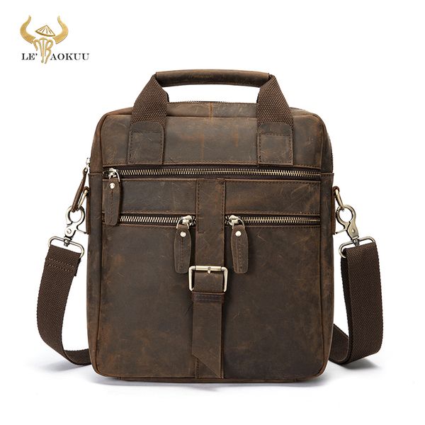 men crazy horse leather vertical brown business briefcase 12" lapcase attache portfolio tote shoulder messenger bag 1062
men crazy horse leather vertical brown business briefcase 12" lapcase attache portfolio tote shoulder messenger bag 1062