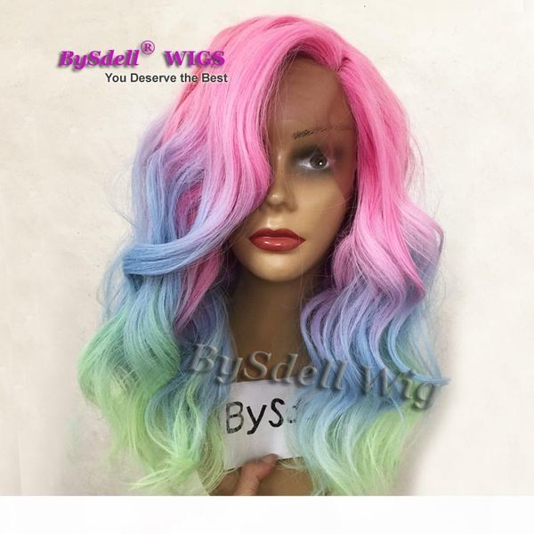 new arrival short medium length loose body wave lace front wig colorful mermaid rainbow hair anime cosplay party lace front wigs, Black
new arrival short medium length loose body wave lace front wig colorful mermaid rainbow hair anime cosplay party lace front wigs, Black