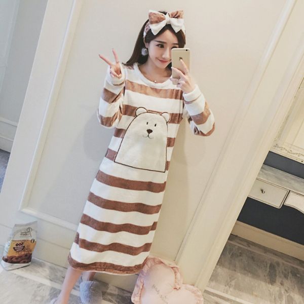 autumn winter women's long warm flannel sleepwear home nightshirt women causal sleepwear loose ladies nightgown women dress 201109, Black;red
autumn winter women's long warm flannel sleepwear home nightshirt women causal sleepwear loose ladies nightgown women dress 201109, Black;red