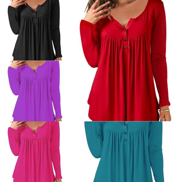 fall 2019 new women's v-neck pleated long-sleeved t-shirt sleeves two-way loose fall 2019 new women's v-neck button buttonbutton p, White
fall 2019 new women's v-neck pleated long-sleeved t-shirt sleeves two-way loose fall 2019 new women's v-neck button buttonbutton p, White