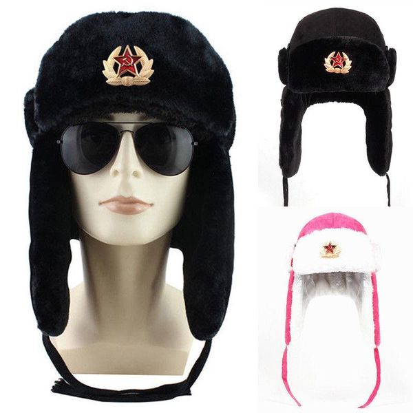 советская армия badge россии ушанка bomber шляпы pilot ловец cap winter искусственного меха earflap снег шапки шляпы, Blue;gray
советская армия badge россии ушанка bomber шляпы pilot ловец cap winter искусственного меха earflap снег шапки шляпы, Blue;gray
