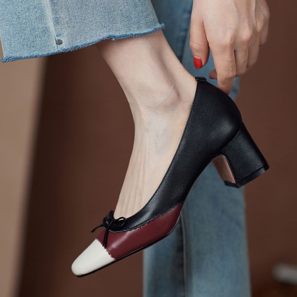 2020 new classics mature female 5.5cm heel high career cowhide square head shoes fashion bombs ja1j, Black
2020 new classics mature female 5.5cm heel high career cowhide square head shoes fashion bombs ja1j, Black
