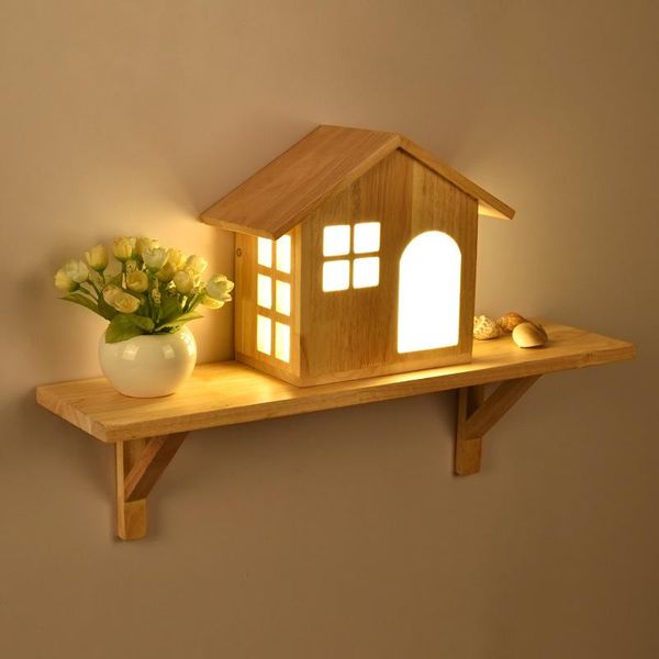 wall lamp modern wooden led creative pastoral nordic light children's room bedroom foyer shelf 1138
wall lamp modern wooden led creative pastoral nordic light children's room bedroom foyer shelf 1138