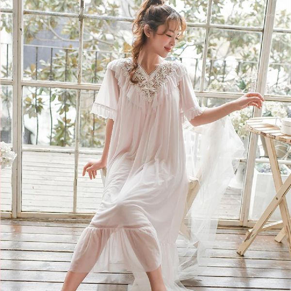 nightdress vintage lace cotton home dress lingerie babydoll nightgown long white princess style women summer night dress t6631, Black;red
nightdress vintage lace cotton home dress lingerie babydoll nightgown long white princess style women summer night dress t6631, Black;red