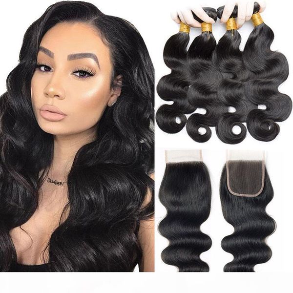 body wave 4 bundles brazilian hair weave with lace closure natural black 7a virgin human hair weaves hair extensions for sale
body wave 4 bundles brazilian hair weave with lace closure natural black 7a virgin human hair weaves hair extensions for sale