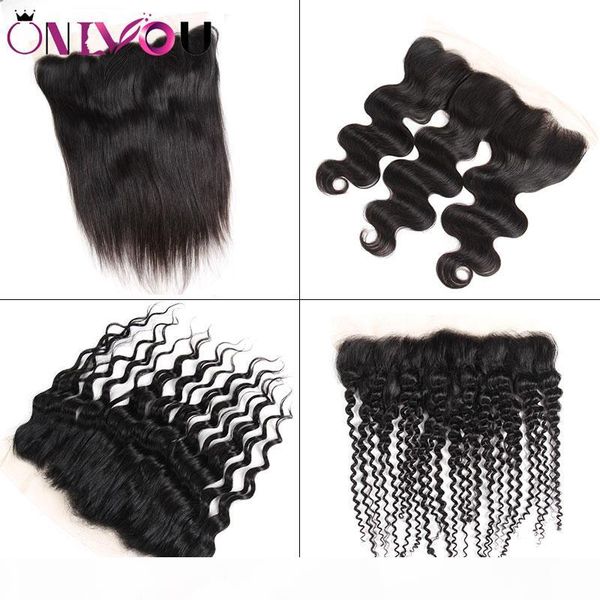 onlyou hair human hair 13*4 lace frontal ear to ear kinky curly deep water body wave straight brazilian virgin remy hair weaves closure, Black;brown
onlyou hair human hair 13*4 lace frontal ear to ear kinky curly deep water body wave straight brazilian virgin remy hair weaves closure, Black;brown