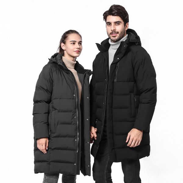 men's mid-length smart heating down padded jacket lovers winter loose coat custom logo, Black;white
men's mid-length smart heating down padded jacket lovers winter loose coat custom logo, Black;white