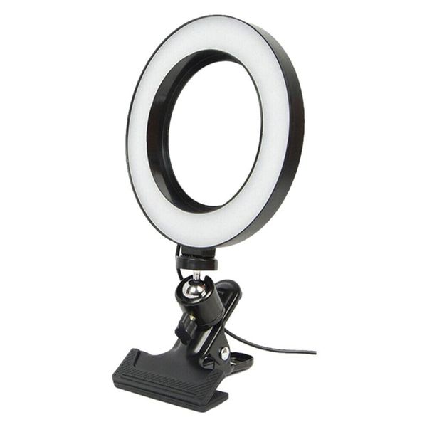 10 Inch Selfie Ring Light With Rotary Clip & Phone Holder For Makeup Live Stream, Led Camera Ring Light