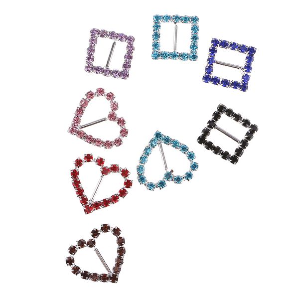 8 piece square heart rhinestone crystal ribbon buckles sliders for wedding invitation
8 piece square heart rhinestone crystal ribbon buckles sliders for wedding invitation