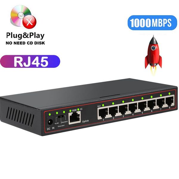 network switches gigabit switch 9 ports lan ethernet rj45 mini smart/fast 10/100/1000mbps extend 250m full or half duplex
network switches gigabit switch 9 ports lan ethernet rj45 mini smart/fast 10/100/1000mbps extend 250m full or half duplex