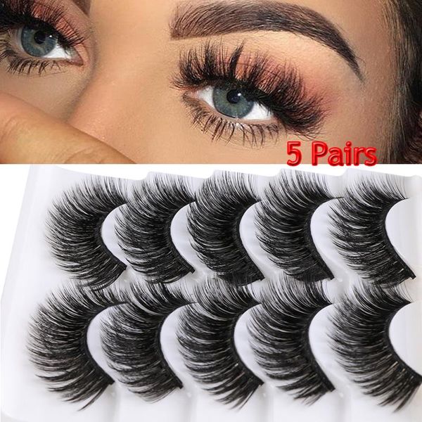 false eyelashes 5 pairs/set soft 3d mink hair handmade reusable wispy multilayers cross long lashes extension tools
false eyelashes 5 pairs/set soft 3d mink hair handmade reusable wispy multilayers cross long lashes extension tools