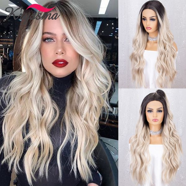 lx brand white blonde wavy wig platinum blonde synthetic lace front wig with natural hairline ombre blonde wigs for womenfactory direct, Black
lx brand white blonde wavy wig platinum blonde synthetic lace front wig with natural hairline ombre blonde wigs for womenfactory direct, Black