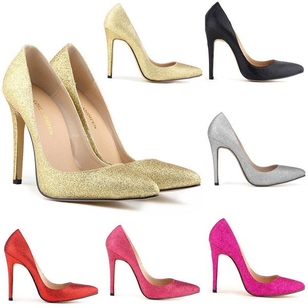 women shoes pointed toe pumps wedding party sequined cloth 11cm thin high heels slip on bling shallow 2020 size 35-42, Black
women shoes pointed toe pumps wedding party sequined cloth 11cm thin high heels slip on bling shallow 2020 size 35-42, Black