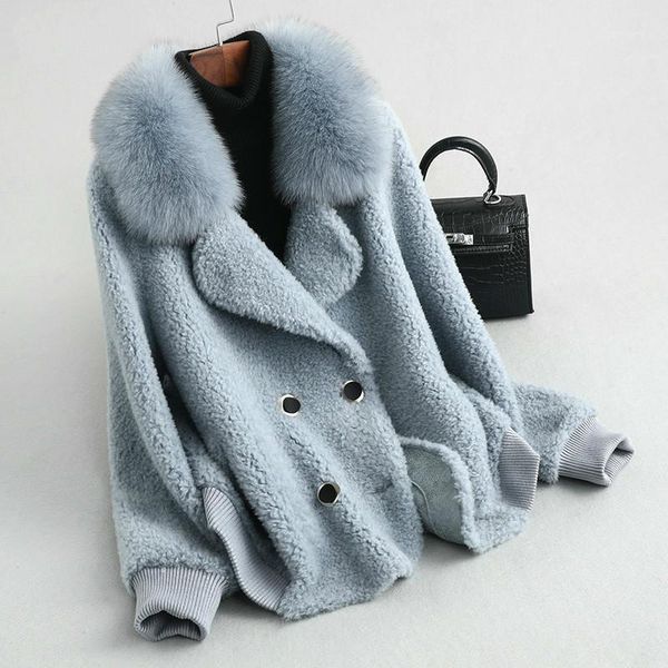 real fur coat korean vintage fur collar 100% wool jacket autumn winter coat women clothes 2020 sheep shearling zt35551, Black
real fur coat korean vintage fur collar 100% wool jacket autumn winter coat women clothes 2020 sheep shearling zt35551, Black