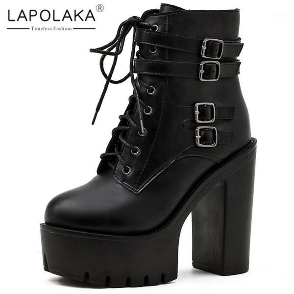 boots lapolaka fashion 2021 street motorcycle bootie ladies buckle platform high heels luxury woman1, Black
boots lapolaka fashion 2021 street motorcycle bootie ladies buckle platform high heels luxury woman1, Black
