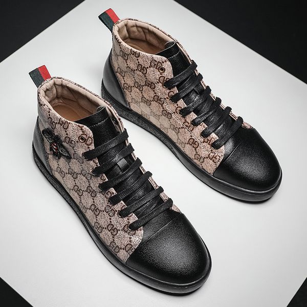 size 39-46 italy style spring rivets sneakers screener luxurys designers shoes men pu leather sport boots bee trainers flat chaussures, Black
size 39-46 italy style spring rivets sneakers screener luxurys designers shoes men pu leather sport boots bee trainers flat chaussures, Black
