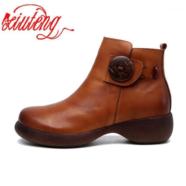 boots xiuteng 2021 women genuine leather ankle zipper women's casual round toe low-heele non-slip roman short botas mujer1, Black
boots xiuteng 2021 women genuine leather ankle zipper women's casual round toe low-heele non-slip roman short botas mujer1, Black