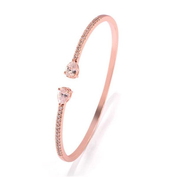bangle lism fashion luxury water drop copper micro-inlaid zircon ladies open bracelet jewelry, Black
bangle lism fashion luxury water drop copper micro-inlaid zircon ladies open bracelet jewelry, Black