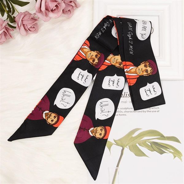 scarves funny print bag ribbons brand small silk scarf for women multifunction head fashion handle ribbon long scarveshz741, Blue;gray
scarves funny print bag ribbons brand small silk scarf for women multifunction head fashion handle ribbon long scarveshz741, Blue;gray