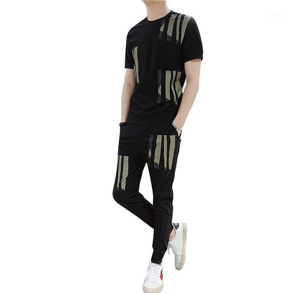 men's summer teenager printed slim clothes sports t shirt two piece set pants casual streetwear fashion fitness jogger clothes1, Gray
men's summer teenager printed slim clothes sports t shirt two piece set pants casual streetwear fashion fitness jogger clothes1, Gray