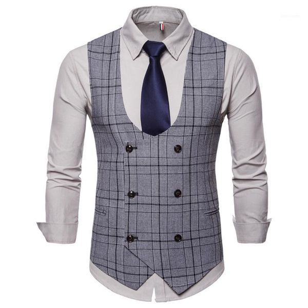 fashion new style waistcoat men smart casual vest men's casual plaid and high-quality double-breasted waistcoat vests men1, Black;white
fashion new style waistcoat men smart casual vest men's casual plaid and high-quality double-breasted waistcoat vests men1, Black;white