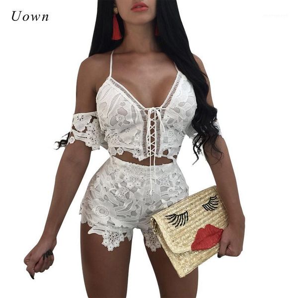 women's suits & blazers two piece set women 2021 summer cold shoulder slip floral lace crop and shorts party club 2 outfits1, White;black
women's suits & blazers two piece set women 2021 summer cold shoulder slip floral lace crop and shorts party club 2 outfits1, White;black