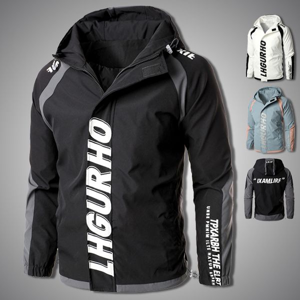 men windbreaker jacket fashion zipper hooded cargo jackets mens letter print hip hop coat outerwear clothing kg-167, Black;brown
men windbreaker jacket fashion zipper hooded cargo jackets mens letter print hip hop coat outerwear clothing kg-167, Black;brown