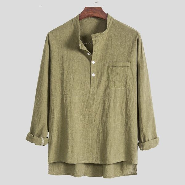 2021 four seasons solid linen versatile chinese style long sleeve stand collar half open men's shirt, White;black
2021 four seasons solid linen versatile chinese style long sleeve stand collar half open men's shirt, White;black