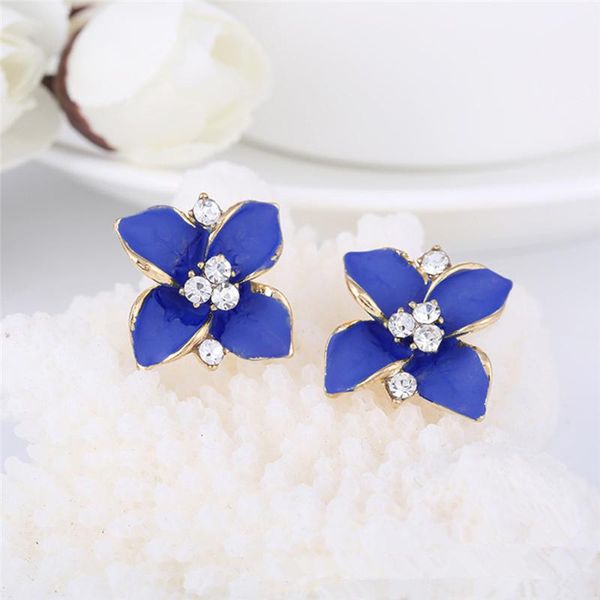 exquisite blue scrub camellia earrings drops oil flower stud earrings for women party jewery christmas gift bijoux femme, Golden;silver
exquisite blue scrub camellia earrings drops oil flower stud earrings for women party jewery christmas gift bijoux femme, Golden;silver