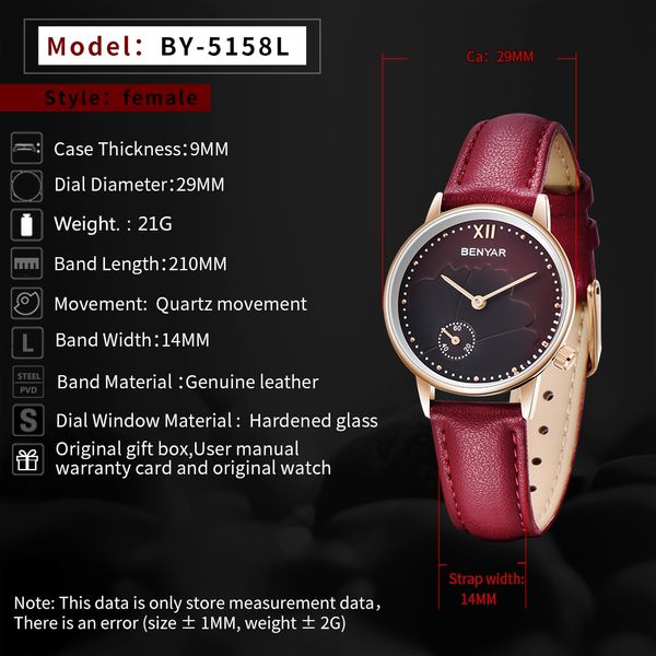 montre femme 2019 benyar luxury женская часы кварц водонепроницаемые кожаные женские часы relog mujer женские часы horloge vrouw, Slivery;brown
montre femme 2019 benyar luxury женская часы кварц водонепроницаемые кожаные женские часы relog mujer женские часы horloge vrouw, Slivery;brown