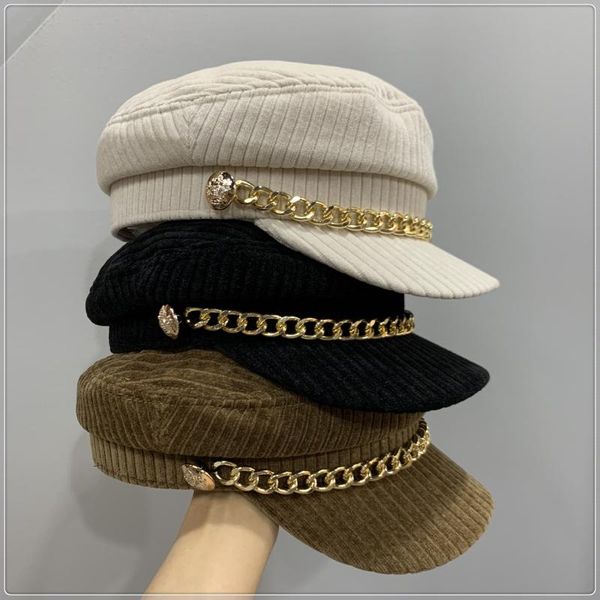 202011-shi9009 autumn spring striped corduroy chain leisure octagonal hat men women visors cap, Blue;gray
202011-shi9009 autumn spring striped corduroy chain leisure octagonal hat men women visors cap, Blue;gray