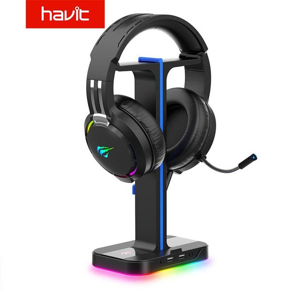 havit gaming headphone stand & wired gaming headset desk dual headset hanger base with phone holder & 2 usb charger
havit gaming headphone stand & wired gaming headset desk dual headset hanger base with phone holder & 2 usb charger