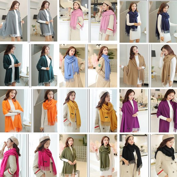 scarfs for women winter pashmina solid color scarf 200cm fashion ladies accessories warm tassel scarf 31 color scarves wraps new cz101302, Red;brown
scarfs for women winter pashmina solid color scarf 200cm fashion ladies accessories warm tassel scarf 31 color scarves wraps new cz101302, Red;brown
