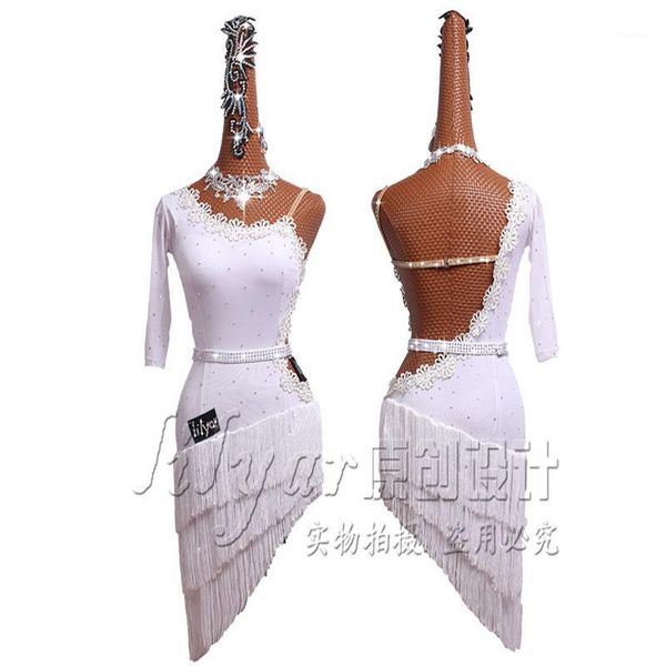 new latin dance dress latin skirt competition dress costumes performing sparkly rhinestone customize children white tassel1, Black;red
new latin dance dress latin skirt competition dress costumes performing sparkly rhinestone customize children white tassel1, Black;red