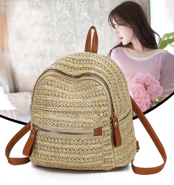 women's straw backpack ladies solid color shoulder bag outdoor travel bags bagpack summer vacation casual bags #ew
women's straw backpack ladies solid color shoulder bag outdoor travel bags bagpack summer vacation casual bags #ew