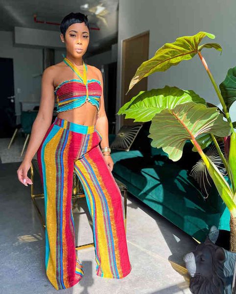 Ladies Sleeveless Sexy Fashion Sling Wrapped Around The Chest Four Side Elastic Stripe Printing Two-piece Set, Gray
Ladies Sleeveless Sexy Fashion Sling Wrapped Around The Chest Four Side Elastic Stripe Printing Two-piece Set, Gray