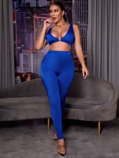 solid o-ring crop tank with leggings s8ys#, White
solid o-ring crop tank with leggings s8ys#, White