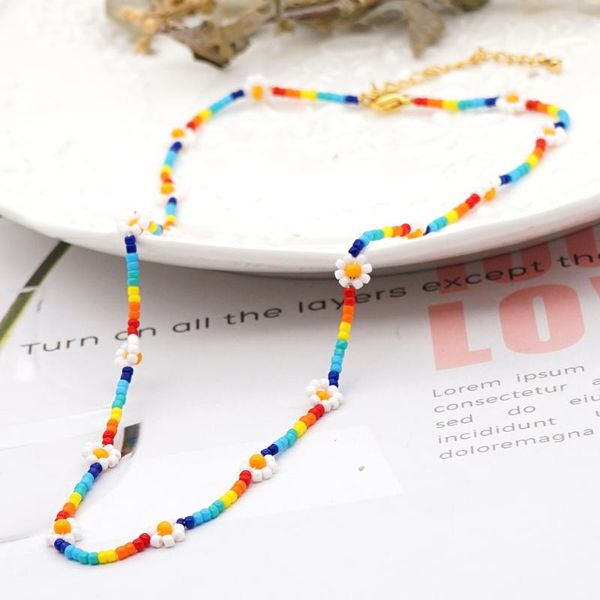 chokers go2boho rainbow necklace women choker boho jewelry collares fashion necklaces mujer flower miyuki beads stainless steel chain, Golden;silver
chokers go2boho rainbow necklace women choker boho jewelry collares fashion necklaces mujer flower miyuki beads stainless steel chain, Golden;silver