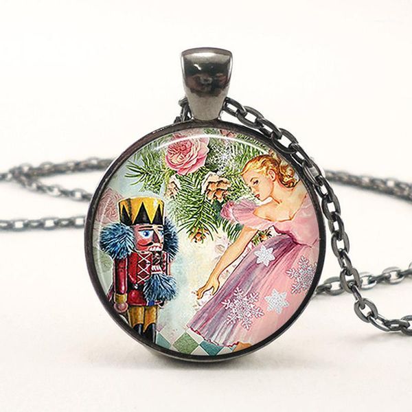 the nutcracker ballet necklace art picture glass cabochon pendant women fashion jewelry christmas friendship gift long chain1, Black
the nutcracker ballet necklace art picture glass cabochon pendant women fashion jewelry christmas friendship gift long chain1, Black