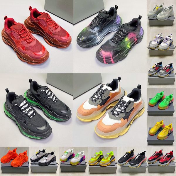 2022 high-end quality men women crystal sole casual shoes splicing platform triple s designer sneakers luxury breathable couples basketball, Black
2022 high-end quality men women crystal sole casual shoes splicing platform triple s designer sneakers luxury breathable couples basketball, Black