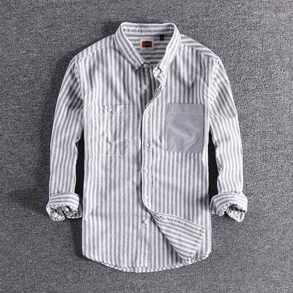 2020 new arrival fresh and trendy japanese vintage vertical stripe youth shirt with 3 / 4 sleeves and casual men's shirt 02241, White;black
2020 new arrival fresh and trendy japanese vintage vertical stripe youth shirt with 3 / 4 sleeves and casual men's shirt 02241, White;black