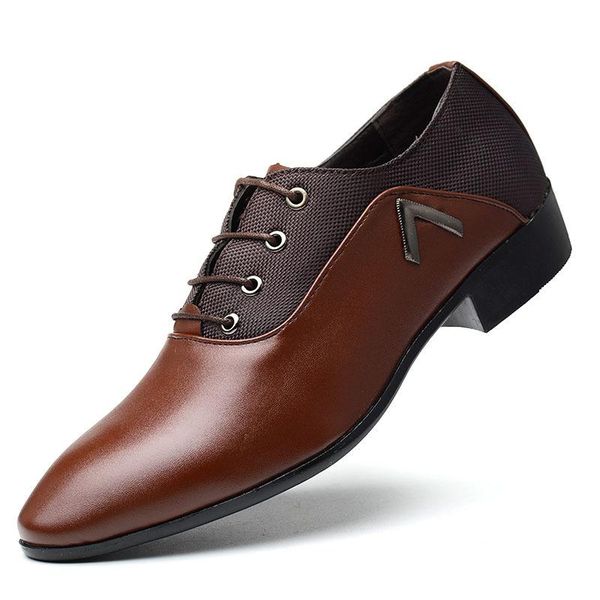 dress shoes men formal breathable lace-up flat business pointed toe wedding pu leather male, Black
dress shoes men formal breathable lace-up flat business pointed toe wedding pu leather male, Black